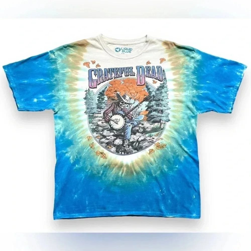 Vintage 2000’s Liquid Blue Grateful Dead Graphic Band T-Shirt Plus Size 2XL
